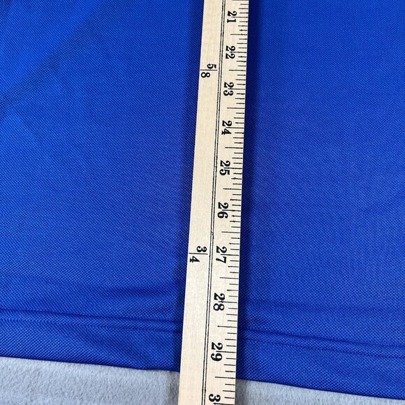 EA7 Emporio Armani Polo Shirt Mens XL Blue Ventus7 Athletic Golf Tennis - Picture 9 of 9